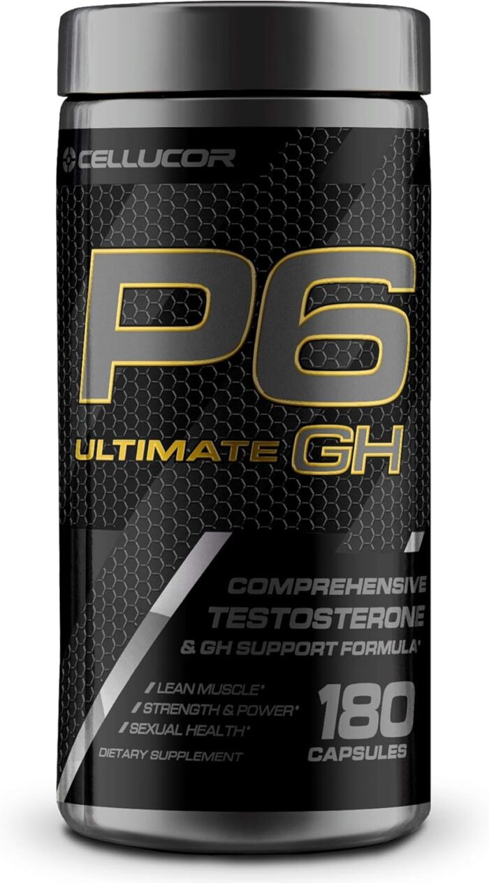 Cellucor P6 Ultimate GH Test Booster for Men, Growth Hormone Support Pills for Protein Synthesis & Fat Metabolism, 180 Capsules - Image 2