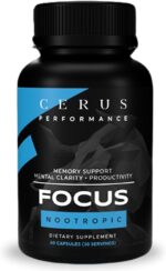 Cerus Performance Focus Nootropic Supplement - Enhances Mental Clarity, Boosts Memory & Cognitive Function, Improves Alertness - Ideal for Athletes & Fitness Enthusiasts - 60 Capsules - Image 2