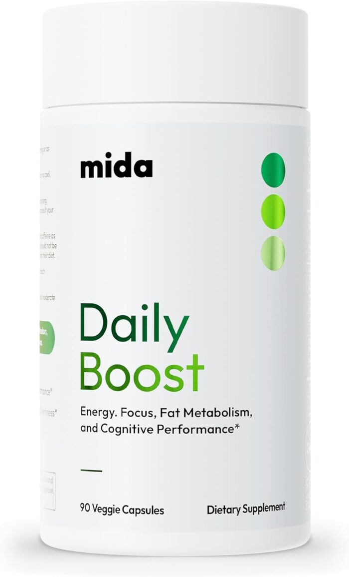 Daily Boost 3-in-1 Weight Loss, Energy, & Focus Support | 7-Keto DHEA (200mg) Thermogenic with Natural Caffeine, CoQ10, B12, Ginkgo Biloba, Ginseng, L-Theanine, Folate | 30 Servings - Image 2