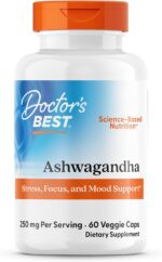 Doctor's Best Ashwagandha with Sensoril, Ayurvedic Herb, Standardized Withania somnifera Extract, Clinically Proven to Support Mental Focus, Cardiovascular Health & Healthy Energy, 125mg, 60 Count - Image 2