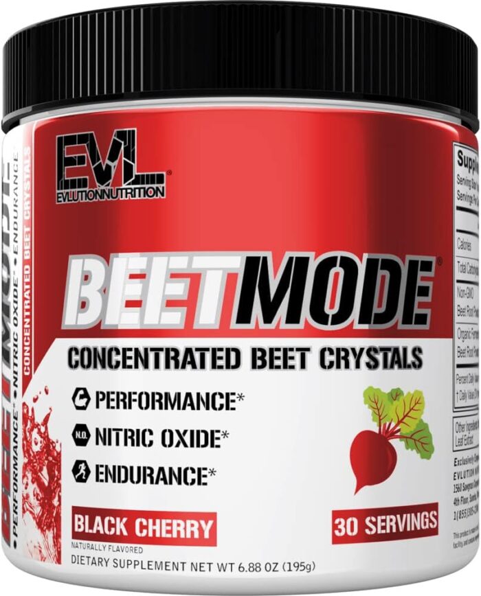 Evlution Nutrition BeetMode - Beet Root Powder - Nitric Oxide Booster - Black Cherry Flavor - Pre or Post-Workout Supplement for Enhanced Energy & Performance - Vegan & Gluten Free - 30 Servings - Image 2