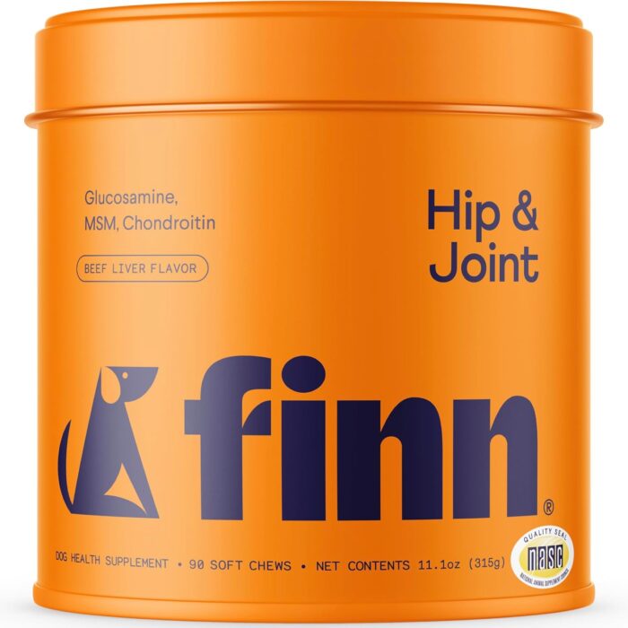 Finn Hip and Joint Supplement for Dogs | Glucosamine, Chondroitin & MSM for Joint and Mobility Support | with Turmeric, BioPerine and B-Vitamins | 90 Soft Chews - Image 2