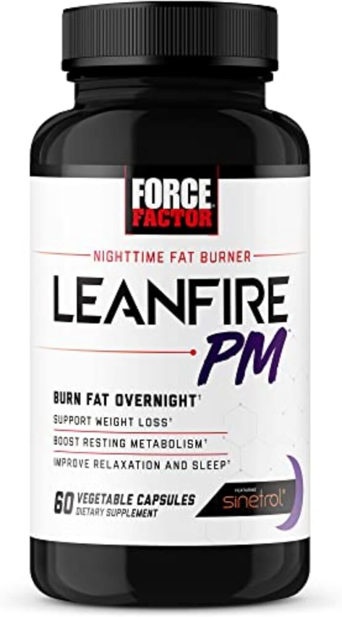 Force Factor LeanFire PM Weight Loss Pills for Women & Men, Fat Burner & Overnight Weight Loss Pills to Burn Fat, Boost Metabolism, Improve Sleep, Powerful Formula for Incredible Results, 60 Capsules - Image 2