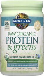 Garden of Life Raw Organic Protein & Greens Lightly Sweet, Vegan Protein Powder for Women and Men, Plant Protein, Pea Protein, Greens & Probiotics, Dairy Free, Gluten Free Low Carb Shake, 20 Servings - Image 2