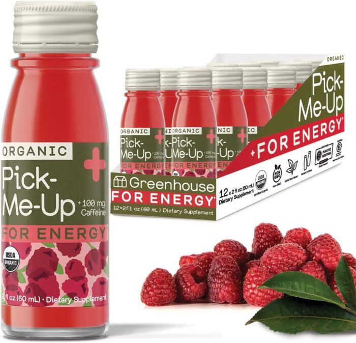 Greenhouse Juice Organic Energy Shot Pick-Me-Up Wellness Shot with Yerba Mate + Green Tea & Caffeine Energy Immunity Shots Vegan & Gluten-Free (2 Oz, Pack of 12) - Image 2