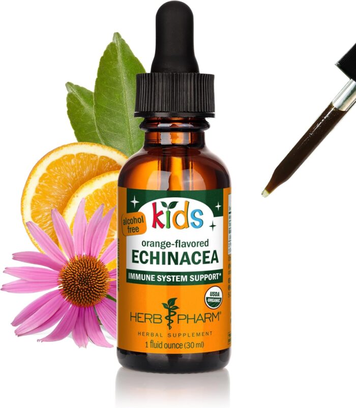 Herb Pharm Kids Certified-Organic Alcohol-Free Echinacea Glycerite Liquid Extract, 1 Ounce - Image 2
