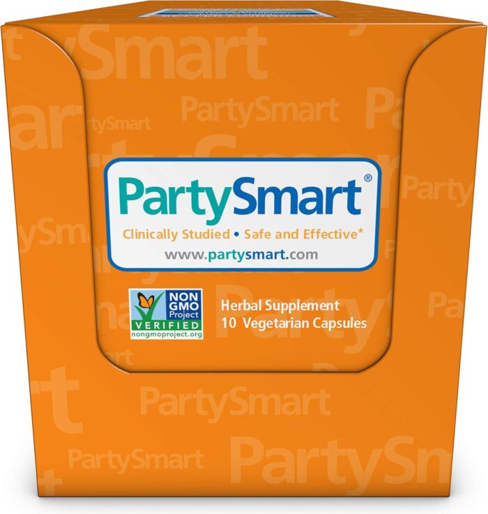 Himalaya PartySmart, One Capsule for a Better Morning After Drinking, Plant Based, Liver Support, Alcohol Breakdown, Clinically Studied, Non-GMO, Herbal Supplement, 10 Capsules - Image 2