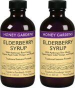 Honey Gardens Elderberry Syrup with Grade A Raw Honey, Propolis, Organic ACV & Elderberries | Traditional Immune Formula w/Echinacea | Made in The USA (4oz, 2pk) - Image 2