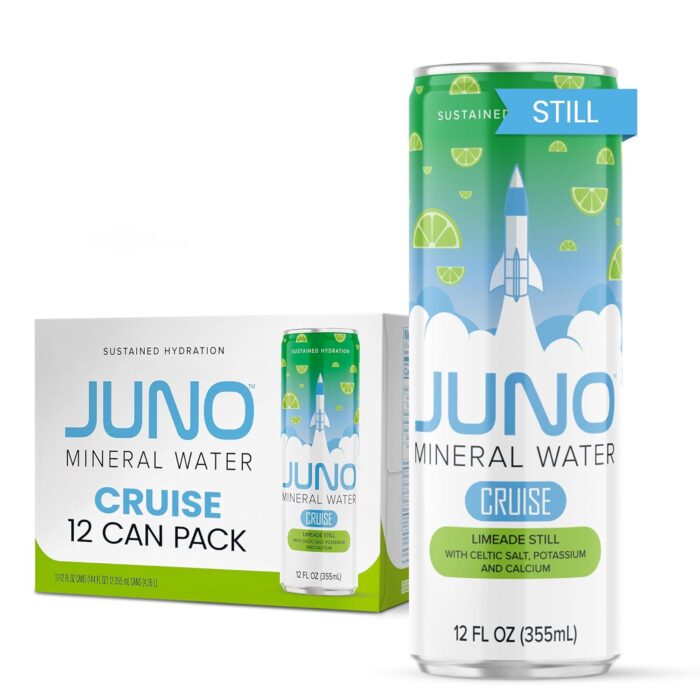 JUNO Cruise Limeade Still Hydration Drink - Organic Monk Fruit, Organic Lime Juice & Essential Electrolytes like Celtic Salt, Potassium, Calcium - Premium Hydrating Beverage, 12 Pack - Image 2
