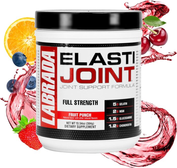 Labrada Nutrition Elastijoint, Fruit Punch, Glucosamine Joint Support Supplement Powder for Men & Women, Health Supplement with MSM, Glucosamine Chondroitin MSM - Gluten-Free - Image 2