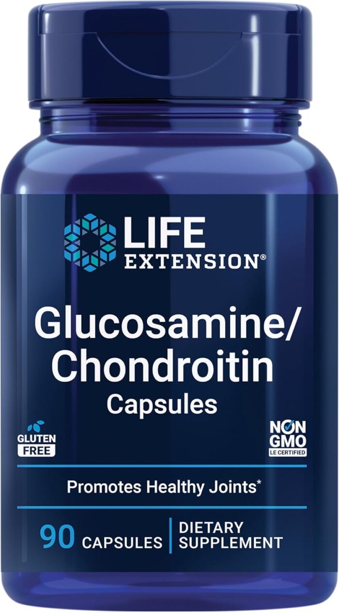 Life Extension Glucosamine/Chondroitin Capsules for Healthy Joints and Cartilage, Non-GMO, Gluten-Free, 90 Capsules - Image 2
