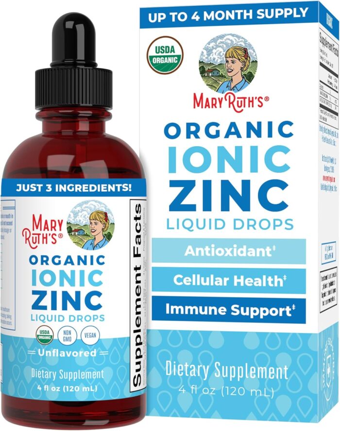 MaryRuth Organics Zinc Supplements for Immune Support | Ionic Zinc for Kids & Adults | Liquid Zinc Supplement | 40 Day Supply | Skin Care Supplement | Vegan | Gluten Free | Glycerin Based | 4 oz - Image 2