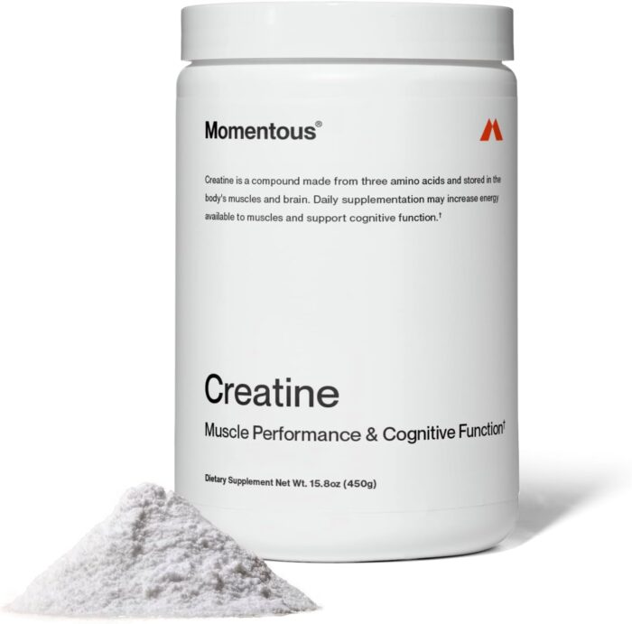 Momentous Creatine Monohydrate Powder - Creapure Creatine Powder Supports Strength, Lean Muscle, & Recovery for Men & Women - 5g Per Serving, 90 Servings - Image 2