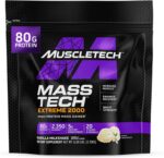Muscletech High-Protein Mass Gainer (Vanilla Milkshake, 6LB) - Mass Tech Extreme 2000 Mass Gainer Protein Powder Supplement - Weight Gainer for Increase Muscle, Enhanced Recovery & Strength - Image 2