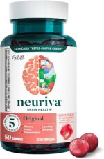 NEURIVA Original Brain Supplement for Memory, Focus & Concentration + Learning & Accuracy with Clinically Tested Nootropics Phosphatidylserine and Neurofactor, Strawberry Flavor, 50 Gummies - Image 2