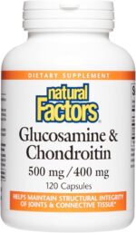 Natural Factors, Glucosamine & Chondroitin, Supports Healthy Joints and Connective Tissue, 120 Capsules - Image 2