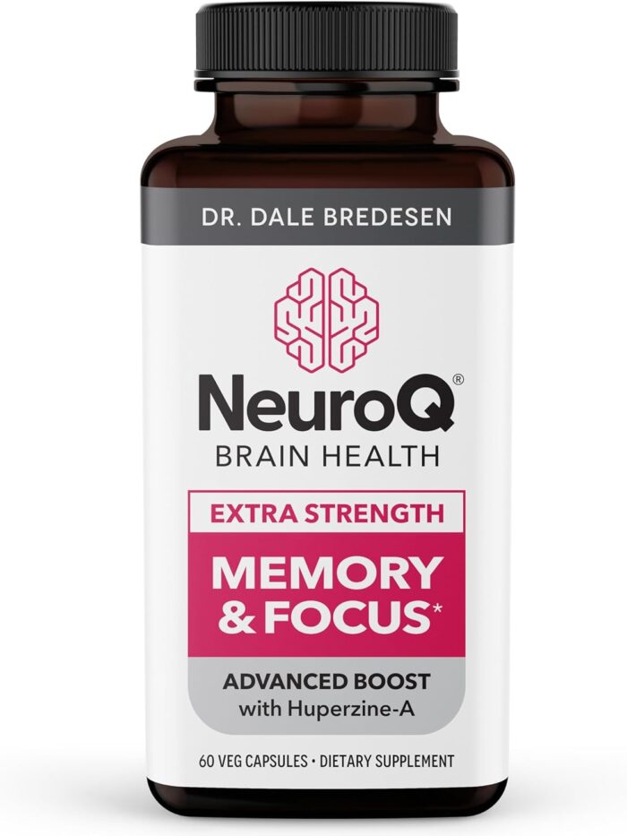 NeuroQ Memory & Focus Extra Strength - Boosts Cognitive Performance & Brain Function - Supports Neuroprotection & Concentration - Huperzine A, Gotu Kola, Ginkgo, Coffee Fruit & Propolis - 60 Capsules - Image 2