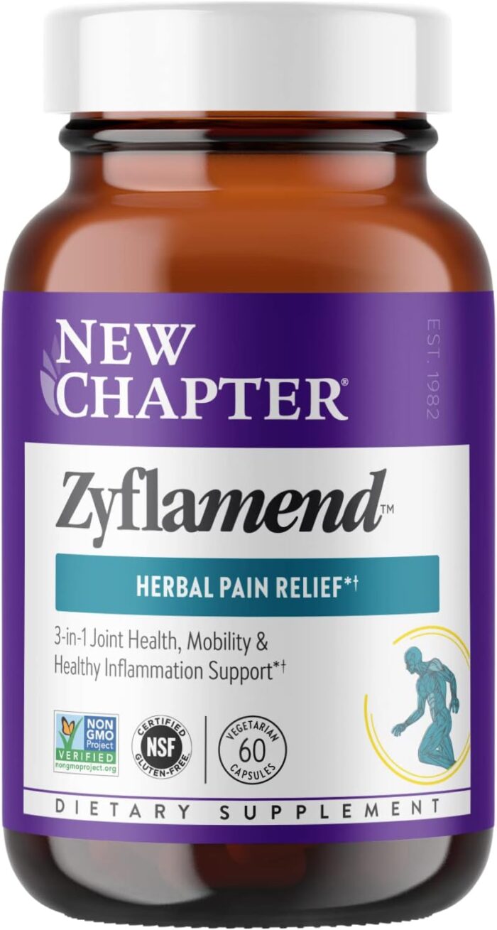 New Chapter Zyflamend™ Multi-Herbal Pain Reliever+ Joint Supplement, 10-in-1 Superfood Blend with Ginger & Turmeric for Healthy Inflammation Response & Herbal Pain Relief+, 60 Count - Image 2