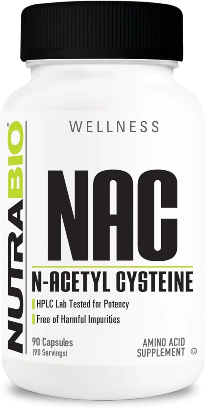 NutraBio N-Acetyl Cysteine Supplement (NAC) - 90 Capsules, 600mg Each - Powerful Anti-Oxidant - Immune Support - Boost Glutathione - Image 2