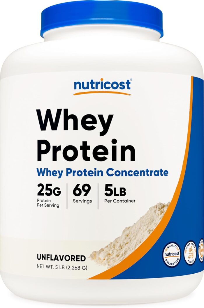 Nutricost Whey Protein Powder, Unflavored, 5 pounds - from Whey Protein Concentrate - Image 2