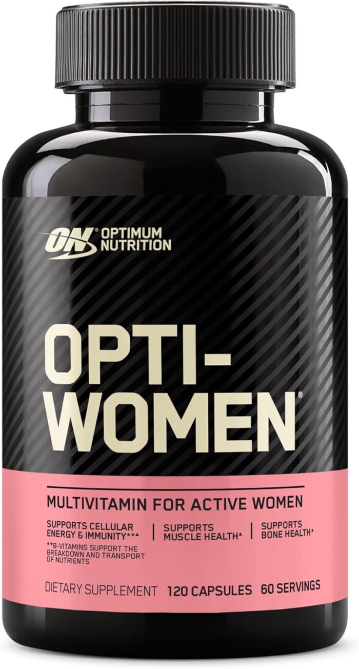 Optimum Nutrition Opti-Women, Vitamin C, Zinc and Vitamin D for Immune Support Womens Daily Multivitamin Supplement with Iron, Capsules, 120 Count - Image 2