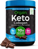 Orgain Keto Collagen Protein Powder, Chocolate - 10g Grass Fed Hydrolyzed Collagen Peptides for Women & Men, Type I & III, 5g MCT Oil - Hair, Skin, Nail, & Joint Support, Non-GMO, Gluten Free - 0.88lb - Image 2