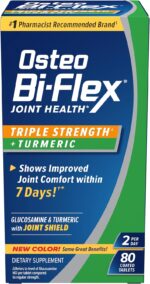 Osteo Bi-Flex Triple Strength Glucosamine with Turmeric, Joint Health Supplement, Coated Tablets, Original Version, 80 Count - Image 2