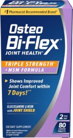 Osteo Bi-Flex Triple Strength(5) with MSM, Glucosamine Joint Health Supplement, Coated Tablets, 80 Count - Image 2