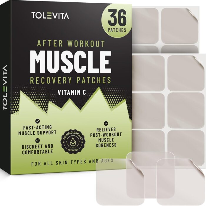 Post Workout Muscle Recovery Patches with Vitamin C - 36 Patches for Active Lifestyle Support, Helps Soothe and Refresh After Exercise, Convenient and Easy-to-Use for Men and Women - Image 2