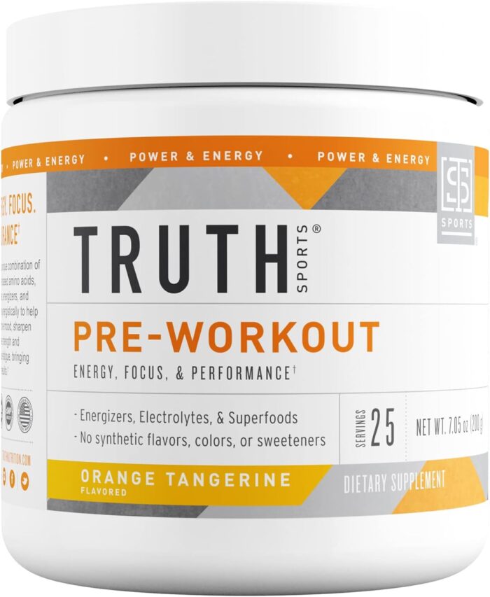 Pre Workout Powder - Natural PreWorkout for Men & Women, Vegan BCAA Amino Energy Powder, Keto Friendly - No Artificial Flavors, Sweetners or Dyes (Orange Tangerine) - Image 2