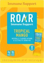 ROAR Immune Support Powder - Hydration Packets with Zinc and Elderberry - Electrolytes Powder - No GMOs, Gluten Free - Tropical Mango - 12 pc - Image 2