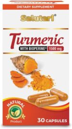SALUTARI Turmeric Supplement Capsules – 1510mg Curcumin Natural – 30 Natural Turmeric Capsules for Joint and INFLAMMATORY Support – HIGH – Quick Absorption - Image 2