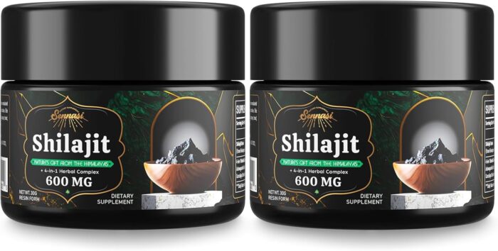 Sennasi 600 MG Shilajit Resin - Shilajit Supplement with Fulvic Acid & 85+ Trace Minerals for Energy, Immunity, Brain Power, 60 Grams - Image 2