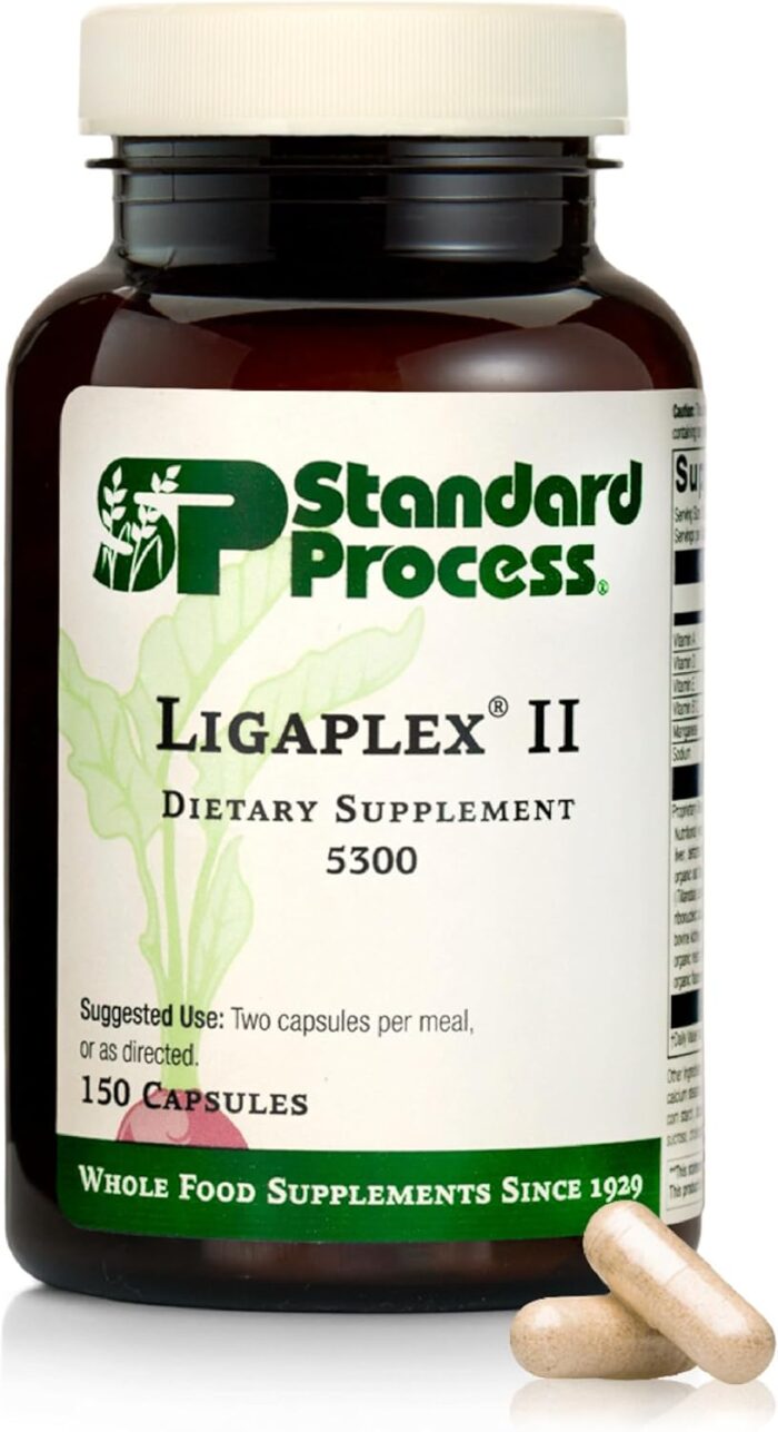 Standard Process Ligaplex II - Joint & Bone Support - Manganese Supplement with Vitamin B12, A & D - Skeletal System & Joint Support Supplement - 150 Capsules - Image 2