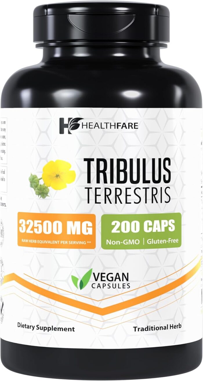 Tribulus Terrestris Extract 32,500mg | 200 Veg Capsules | Maximum Strength | Non-GMO | Gluten-Free - Image 2