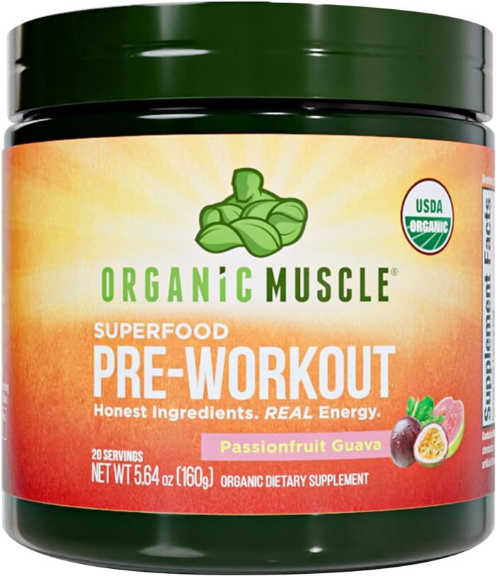 USDA Organic Pre-Workout Powder, Passionfruit Guava | Clean Energy Without Jitters | Natural Performance Boost | No Artificial Sweeteners | 20 Superfoods | Low Caffeine, 20 Servings - Image 2