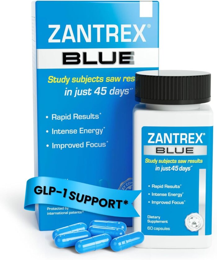 Zantrex Blue Energy & Thermogenesis Boost Energy | Weight Management Supplement for Appetite Control, Increased Calorie Burn and Supports GLP-1 Levels | 60 Capsules - Image 2