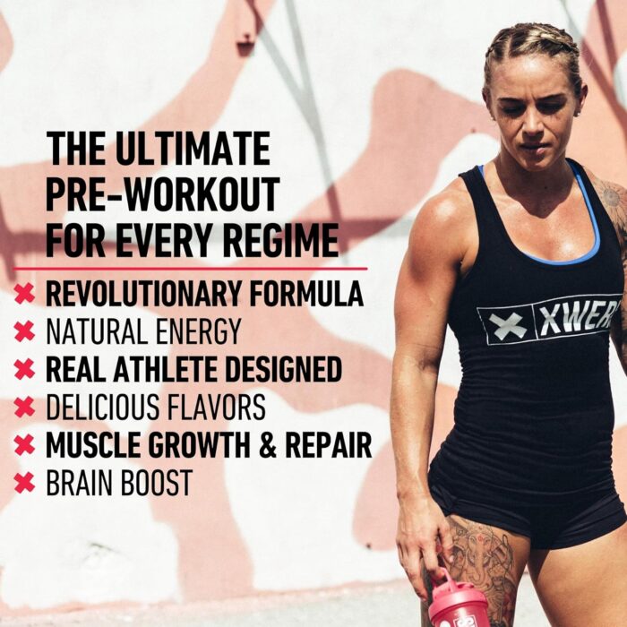 Xwerks Ignite Watermelon Pre Workout Powder, Natural Keto Pre-Workout for Women and Men with Explosive Energy, Gluten Free Preworkout Blend for Endurance Stamina, 150 mg Caffeine 30 Servings - Image 4