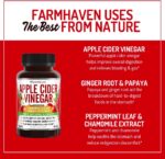 Apple Cider Vinegar Capsules With Ginger, Papaya & Chamomile | 1390mg | Improves Digestion, Energy, Immunity | Soothes Gas & Bloating Issues | Like With Mother | Non-GMO & 100% Natural | 90 Capsules - Image 4