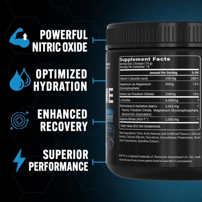 PEScience High Volume Stim-Free Pre Workout, Nitric Oxide Booster with L Citrulline & L Arginine Nitrate, Non-Stim Preworkout for Men and Women, 36 Scoops, Raspberry Lemonade - Image 4