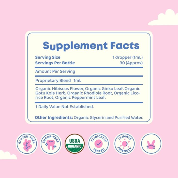 JoySpring Genius Drops for Kids | Clinically Proven Focus Supplement | Liquid Herbal Focus Supplement with Ginkgo Biloba for Kids (1 fl oz) 30 Servings - Image 9