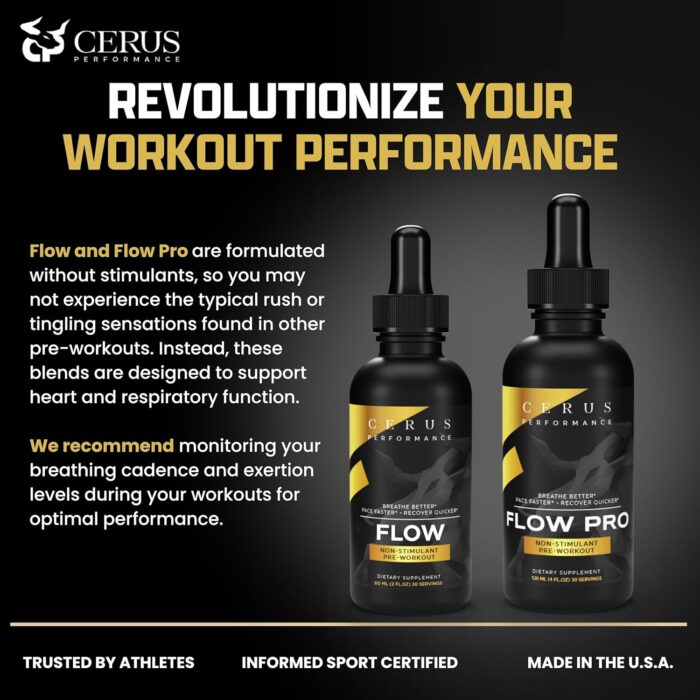 Cerus Performance Flow Stimulant-Free Endurance Pre-Workout – Boosts Stamina, Supports Heart Health with Natural Herbs, Vegan-Friendly - 2 Fl Oz - Image 10
