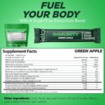 Keto Vitals Immunity Sugar Free Electrolytes Powder with Vitamin C, Ginger, Turmeric, & Elderberry - Boost Your Immune System and Rehydrate Your Body - Green Apple Flavor, 30 Count - Image 4