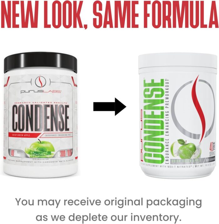 Purus Labs CONDENSE PreWorkout Powder, 40 Servings (Crisp Green Apple) - Image 3
