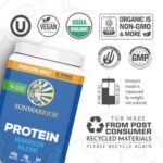 Organic Plant Based Protein Powder | Vegan Organic Protein Powder Chocolate Flavored with BCAA Amino Acids & Hemp Seed Pea Blend | Non-GMO Soy Dairy Filler & Gluten Free (Chocolate, 32 Servings) - Image 4