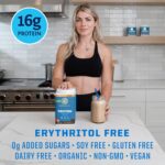 Organic Plant Based Protein Powder | Vegan Organic Protein Powder Chocolate Flavored with BCAA Amino Acids & Hemp Seed Pea Blend | Non-GMO Soy Dairy Filler & Gluten Free (Chocolate, 32 Servings) - Image 5