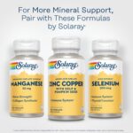 SOLARAY Zinc Copper Amino Acid Chelate - Immune Support Supplement w/Chelated Zinc 50mg - Bone, Skin, Heart Health and Thyroid Support - with Iodine from Kelp, 60-Day Guarantee, 100 Serv, 100 VegCaps - Image 7