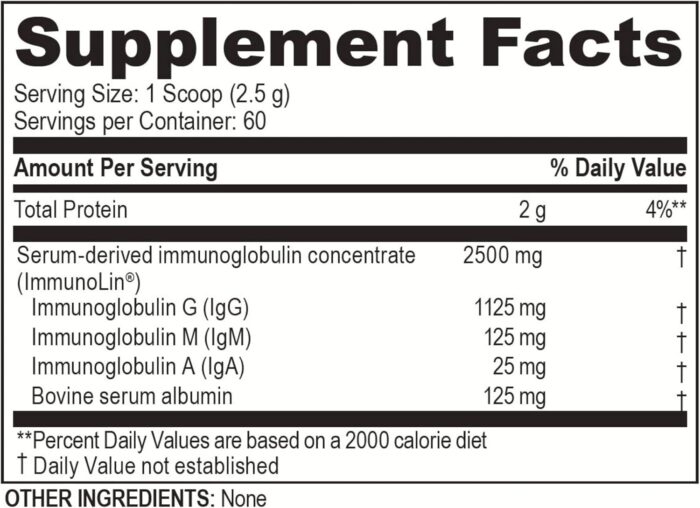 Brain Basics Ultra Pure IgG Supplement - Dairy-Free Supplement IgG-Immunolin Powder, Blended Vitamin & Mineral Supplements, 150g, 60 Servings - Image 10