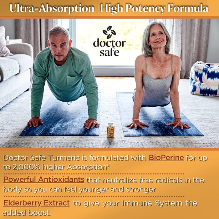 Turmeric Curcumin with 95% Curcuminoids & BioPerine Black Pepper | 1500mg | Joint Support Supplement | Non-GMO Gluten-Free - 240 Capsules - Image 5