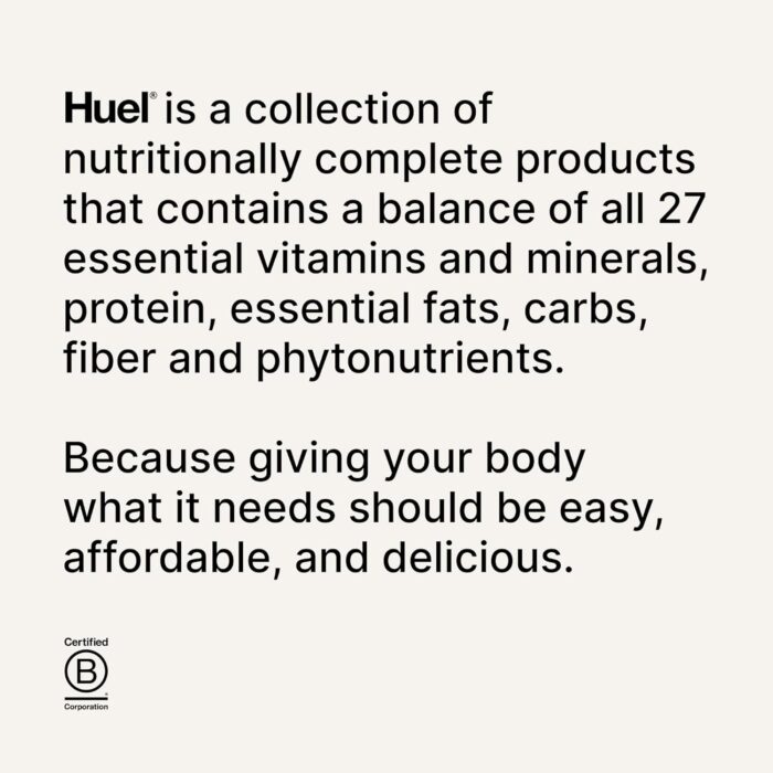 Huel Black Edition Ready-to-Drink, Chocolate Meal Replacement Drink, 35g High Protein, 27 Vitamins and Minerals, Vegan, Gluten Free, Plant Based, High Fiber, Low Sugar, 16.9 Fl Oz (12 Pack) - Image 9